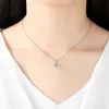 Nieuwe mode luxe glanzende zirkoon S925 zilveren hanger ketting dames sieraden diamant gesneden geometrische kraagketen bruiloft ketting accessoires