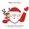 Geschenkwikkel Kerstauto achterruit Wiper Stickers 3d Santa Claus zwaaiende arm sticker waterdichte voorruit Xmas