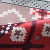 Mattor mode etnisk bohemia stil röd blå geo blommigt tryck sovrum vardagsrum