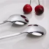 Set di stoviglie 4 pezzi Cucchiaio da tavola in acciaio inossidabile Forchetta Posate d'argento Set coreano Manico lungo Stoviglie Forchette da tavola Cucchiai da cucina