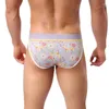 Underpants Men Underwear Sexy Bikini Briefs T-back Mens Bulge Pouch Jockstrap Elk Printing Gay Triangle Panties Hombre