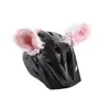 Motorcykelhjältar DIY Fashion Cykelhjälm Halloween Animal Ears Fursuit Dräkt Vuxen Decoration For Children Punk Style