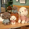 Peluche chien en peluche 25/35/45cm, jolis jouets, animaux réels, poupées Kawaii, oreiller en peluche, cadeaux pour bébés et enfants