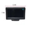 Moniteur de voiture écran 4.3 "pour caméra de recul, écran LCD TFT HD couleur numérique 4.3 pouces PAL/NTSC