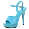 Sandals Sandal Female Summer Fashion 13CM Versatile Web Celebrity Sexy Model High-heeled Stiletto