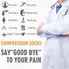 Heren Sokken Aankomst Antifatigue Unisex Compressie Crossfit Vlucht Reizen Fietsen Geschikt voor Verpleegkundigen Shin Splints