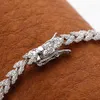 Chain OEVAS 100% 925 Sterling Silver Sparkling High Carbon Diamond Wheat Ears Bracelet For Women Engagement Wedding Party Fine Jewelry 221026