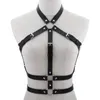 Choker diezi sexig punk pu läder strandbandage bikini bralette bra sele goth kroppskedja halsband för kvinnor flickor män fest