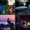 Linternas portátiles Vintage LED lámpara de Camping colgante impermeable con batería linterna plegable al aire libre para emergencias senderismo