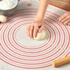 Kaymaz silikon pasta tahtaları 30x40cm Hamur Rolling fırın mutfak aksesuarı için sopa pişirme paspası