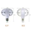 E27 LED رأس مزدوج السحر آثار LED المرحلة الضوء 85-265V الدوران برأس 6W ملونة مصباح ديسكو لمبة لعيد الميلاد حفلة بار KTV