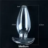 Beauty Items 3 Size Choose Glass Hollow Butt Plug Anal Speculum Expander Prostate Massager sexy Toys For Women Men