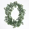 장식용 꽃 1.8m 녹색 인공 반얀 나무 잎 가짜 포도 나무 크리스마스 할로윈 홈 결혼 생일 파티 벽 교수형 등나무
