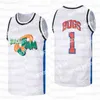 College Basketball Wears Basketball Jerseys Movie space jam Bugs Bunny TUNESQUAD noir blanc bleu vert