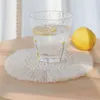 Boho Coasters Paspaslar Bej Ahşap Masa Koruması İçin Emici Placemat Dokuma El Yapımı Ev Taşıma Hediyesi Yeni Ev İçin Hediyeler