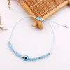 Turkey Blue Evil Eye Bracelet Women Handmade Rope Chain Crystal Lucky Eyes Beads Bracelets Girl Party Jewelry Gift Couple