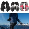 Ski Gloves 1 Pair Winter Warm Thicken Kids Skiing 8-13Y Adjustable Waterproof Windproof Cycling Outdoor Sports Equipment L221017