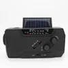 Torcia a dinamo solare Radio a manovella di emergenza Torcia elettrica Torcia radio meteorologica AM/FM/NOAA autoalimentata Lampada lanterna da campeggio ricaricabile tramite USB