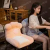 Kawaii 45cm de desenho animado pata de gato almofada de pel￺cia ador￡vel sof￡ de cadeira de cadeira de cadeira recheada travesseiro de animais de animal casas de decora￧￣o de decora￧￣o de boneca presente de boneca