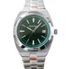 5 colors Mens Watch Japan 8215 Automatic Movement Sapphire glass Wristwatches Luminous Green dial Steel Case Watches