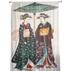 Curtain Kimono Japanese Female Geisha For Living Room Transparent Tulle Curtains Window Sheer The Bedroom Accessories Decor