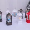 Julekorationer Santa Claus Snowman Lantern Light Merry Decoration Home Gifts D7M8