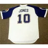 Proword C202 Custom 10 CHIPPER JONES Maglia da baseball di ritorno al passato degli anni '70 di Atlanta