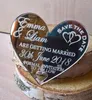 Party Supplies Custom Calendar Heart Shaped Save The Date Fridge Magnets Made From Mirror Acrylic Wedding Gifts For Guests Favors