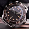 Керамическая рамка 42 мм нет времени для смерти мужчин оротологио сапфир мужские часы автоматические движения механические монтр -де -роскошные часы James Bond296j