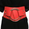 Belts Vintage Wide Waist Elastic For Ladies Stretchy Corset Waistband Metal Big Ring Women's Belt Fashion Women Cummerbund PU2644