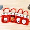 Gift Wrap 1pcs Christmas Children Candy Bags Drawstring Calabash Pouch Velvet Packing Santa Claus Apple Cloth Bag
