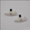 Turn Brake Light 2Pcs Clear Side Marker Repeater Light 1 Pair Replacement Forland R Lr3 / Disery 3 20052009 Lr007954 Drop Delivery Dh9Lb