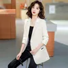 Damespakken Blazers Women Blazer Lange mouwen Solid Color Simple Modieuze Classic Chic Solid Colour Office Ladies Elegant Blazer Tops 2022 T221027