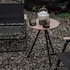 Camp Furniture Mini Table Portable Tea Coffee Desk Tripod For Camping Hiking Backpacking Fishing With Support Rod