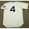 Proword C202 Hommes 1 BILLY MARTIN 4 LOU GEHRIG 3 BABE RUTH 5 JOE DIMAGGIO 1983 Maillot de baseball à domicile