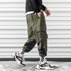 Männer Hosen Herbst Winter Japanische Straße Hip-hop Fleece Cargo Overalls männer Große Größe Lose Kausalen Gerade Hosen harem