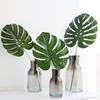 Decorative Flowers 1Pc Monstera Fake Plants Artificial Green Leaf Tropical Palm Tree Leaves Fashion Creative Office Decor House Decoration