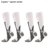 Sports Socks 2pairs Women Men Breathable Compression Cycling Running Adults Youth Anti Fatigue Knee High Stockings Fashion