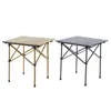 Camp Furniture Lightweight Camping Foldable Table Shelf Desk For Outdoor Barbecue Balcony
