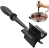 Grinhador de carne manual não resistente ao calor resistente ao calor Chop utensil mix para hambúrguer e carne moída 1027