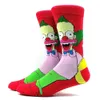 Simpsons Cartoon Anime Socks dr￴les Men Imprim￩ nouveaut￩ Crazy Sokken Hip Hop Unisexe Confortable Skateboard Happy Meias