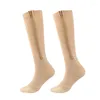 Sports Socks 2 Pcs/Pack Outdoor Non-slip Absorption Skin Friendly Compression Zip Stockings