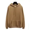 Felpe con cappuccio da donna Felpe con cappuccio da donna Manica lunga Inverno Casual Fleece Pullover da ragazza gialla Cappotto spesso femminile con cappuccio allentato Abbigliamento Top Para