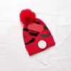 Enfants Dinosaure Tricoté Chapeaux Mode Lettre Pompon Bonnets Garçons Filles Pom Poms Crâne Caps Enfants Bonnet CANADA Designer Bonnet À Tricoter Hiver Dessin Animé Cache-oreilles Cadeau