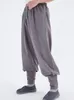 Etniska kläder Högkvalitativa linencotton ulautumn Buddhist Zen Pants Shaolin Monk Bloomers Budda Lay Tai Chi Martial