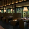 Lampes suspendues Lustre de style chinois moderne Vintage Café Banquet Hall El Guest Chambre Lit Petit déjeuner Tissu Éclairage