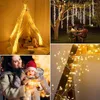 Cordes 3M LED en plein air fée chaîne lumières étanche fil de cuivre pétard avec télécommande pour la décoration de fête d'arbre de noël