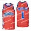 College Basketball Wears Basket Jerseys Movie space jam Bugs Bunny TUNESQUAD nero bianco blu verde