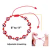 Bracelet oeil turc couleur glaçure mauvais yeux Couple chanceux brins Bracelets pour femme coloré perle corde chaîne breloque bijoux