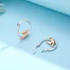 Boucles D'oreilles Harong Dragon Pour Femmes Filles Mode Argent Plaqué Animal Huggie Hoop Bijoux Cadeaux Oreilles Sensibles